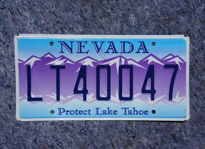Colorful NEVADA License Plate - PROTECT LAKE TAHOE