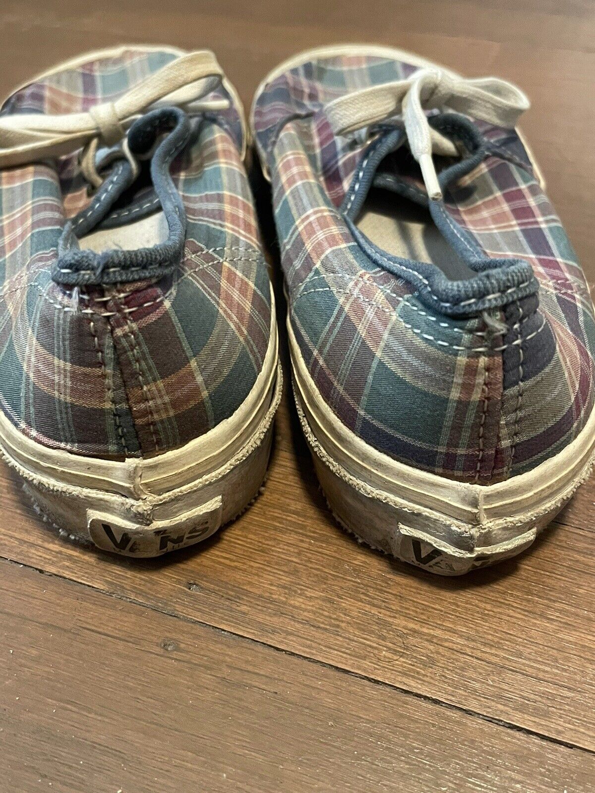 Vintage 80’s Vans Made In Usa Low Plaid Canvas Va… - image 2