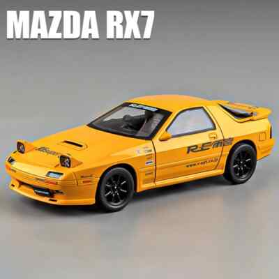 1:24 INITIAL D Mazda RX7 RX-7 Supercar Alloy Car Diecast Toy