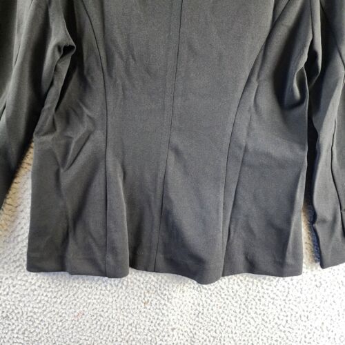 NY Collection Petite Long Sleeve Scuba Crepe Blazer Jacket Women's PL Black L/S - Picture 5 of 13