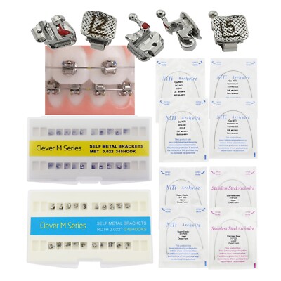 Orthodontic Self Ligating Empower Brackets Metal Braces Copper Niti Arch Wires