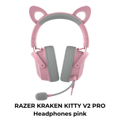 Razer Kraken Kitty V2 Pro Pink Quartz RGB Gaming Headset RZ04