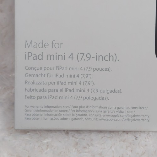 Apple iPad Mini 4 Silicone Back Case Charcoal Gray 7.9" MKLK2ZM/A New Sealed - Picture 6 of 6