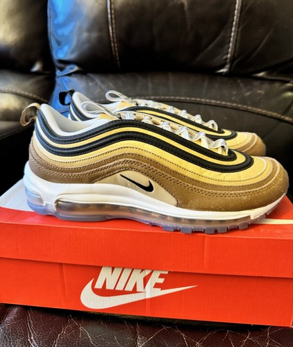 New Nike Air Max 97 Barcode Unboxed Just Ship It 2019 921826-201 Size 9 Brown - 第 1/5 張圖片
