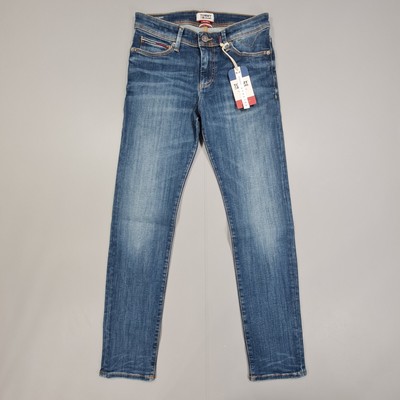 Tommy Hilfiger Mens Jeans Blue W28 L30 Skinny Simon Dynamic Stretch Denim Mid