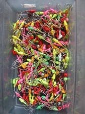 Lot of 50 JIG HEADS 3/8 oz Mixed Colors 2/0 Mustad Saltwater Hook T&A JIGS