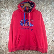 Canterbury Uglies Hoodie Women's Size 16 Coral Pullover Embroidered Rugby Sports