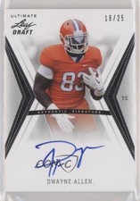 2012 Ultimate Leaf Draft Silver 18/25 Dwayne Allen #DA1 Auto 0s3