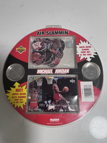 Upper Deck Michael Jordan Chicago Bulls Air Slammin' 1995 Pog Cap Set