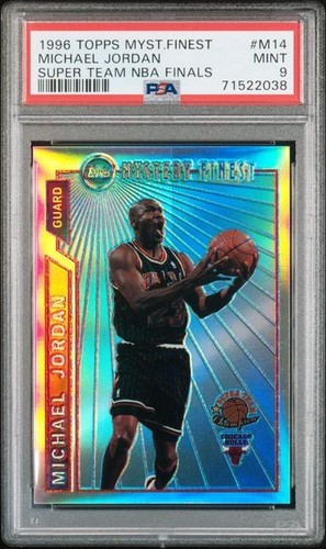 Michael Jordan [Super Team Champion Bordered Refractor] #M14 1996 Topps Mystery Finest card