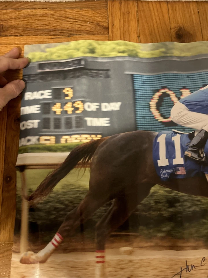 Póster Smarty Jones Oaklawn Park AR 2004 100 aniversario envío gratuito 24x18 Foto 2 de 4