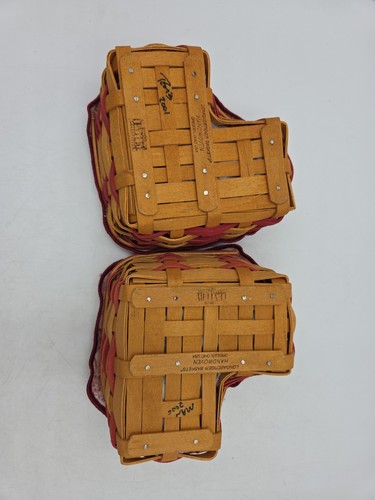 Longaberger Little Love maroon/orange Sweetheart basket Combos stand - Picture 9 of 24