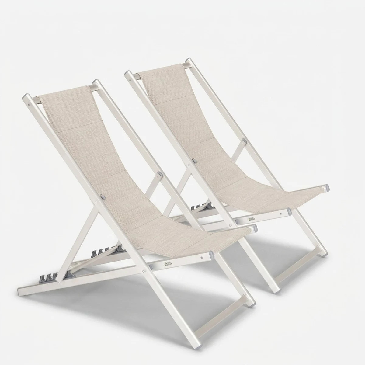 Chaise de plage pliante dossier inclinable contre le mal de dos