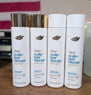 2 Set Dove Scalp + Hair Therapy Density Boost 9.25 oz. Shampoo & Conditioner Duo