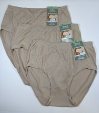 Bali Comfort Revolution Brief Panties DF803J Beige/Nude 3 Pack Size 8/9