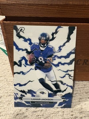 2025 Topps Resurgence Lamar Jackson White Surge /125 #7 Ravens