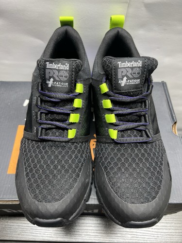 Timberland PRO Radius Composite Safety Toe (Black/Purple/Hi-Viz) Women's Shoe 9 - Picture 3 of 12