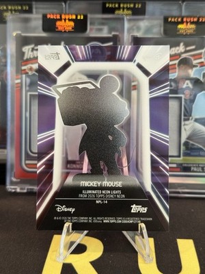 2026 Topps Disney Neon Mickey Mouse Illuminated Neon Lights #NPL