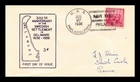 DR JIM STAMPS US COVER DELAWARE TERCENTENARY FDC SCOTT 836 NAVAL CANCEL