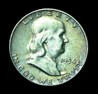 1954-D Franklin Half Silver Dollar Coin (T39)