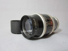 SUPER-16 SWISS KERN 2.8/75MM C-MOUNT LENS For BOLEX 16MM MOVIE CAMERA