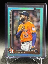 Cristian Javier 2025 Topps Aqua Rainbow Foil #509 - Houston Astros
