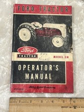 Vintage 1952 Ford Tractor Model 8N Operator's Manual Book Original 3729-52-C