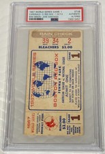 1967 World Series Game 1 Ticket Stub PSA Carl Yastrzemski Bob Gibson Cardinals