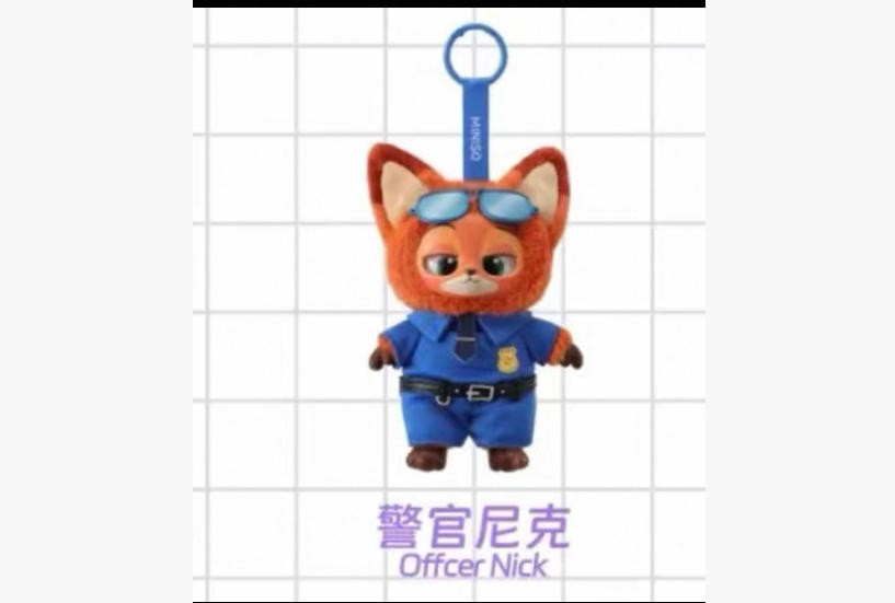 HOT MINISO Zootopia Series doll Vinyl Plush Pendant BlindBox