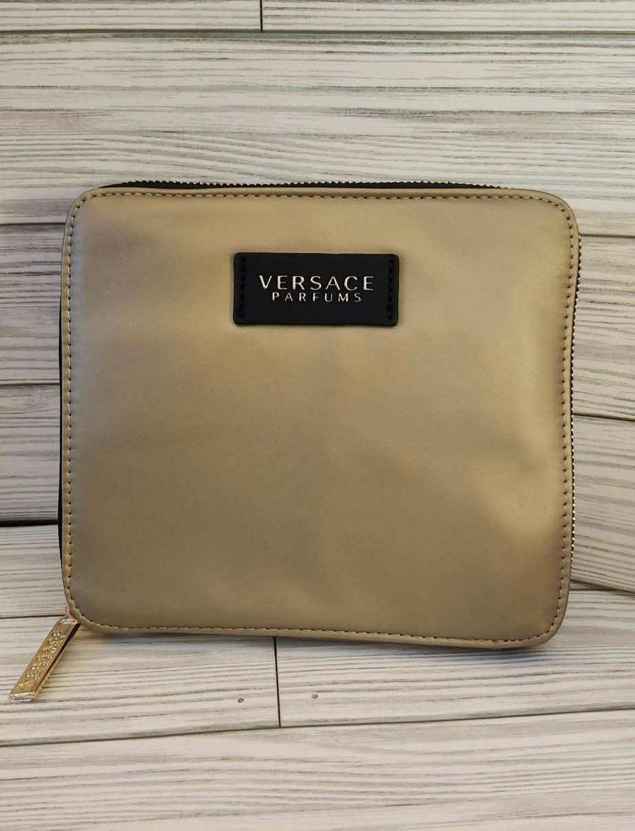 NEW Limited Edition Versace Parfums Black and Gold Fold -Up Tote Bag GWP image 3