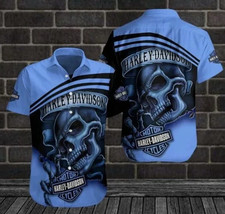 Personalized Harley Motor Racing Davidson Casual Button Down Shirt Unisex Adults