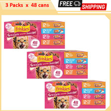 3 packs - Friskies  Surfin'  Turfin' Prime Filets Adult Cat Wet Food, 5.5 Oz