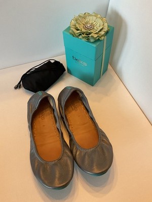 Tieks Size 8 Metallic Pewter