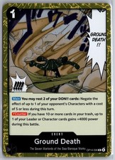 Ground Death OP14-096 Rare The Azure Sea's Seven One Piece Foil Near Mint