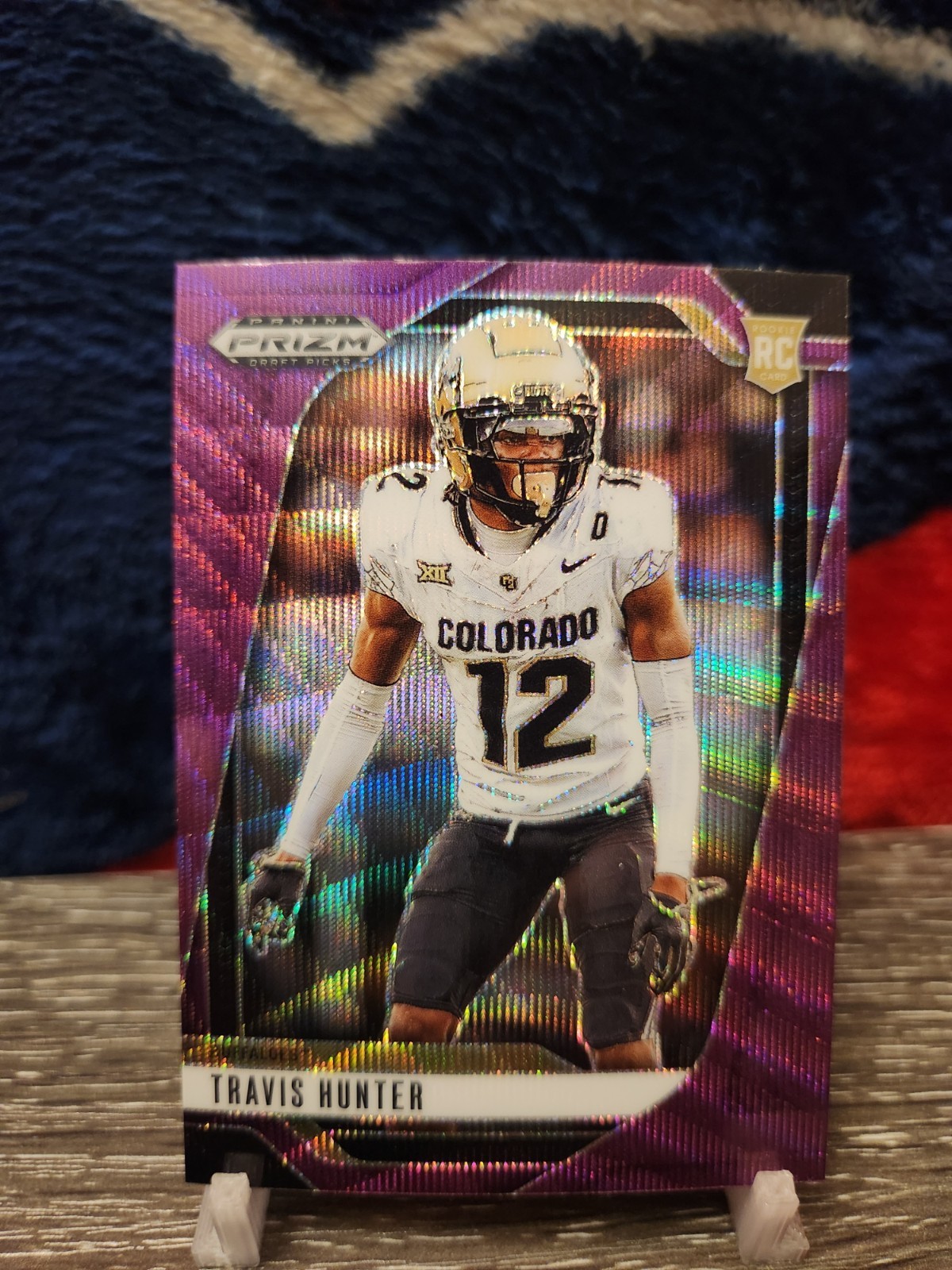 2025 Prizm Draft Picks TRAVIS HUNTER Rookie Purple Wave Prizm #20