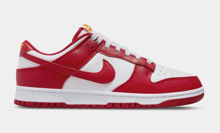 Nike Dunk Low Retro USC - Gym Red White - Men display picture 3