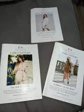 F/S Fabric Pattern Booklets Contemporary Styles. Sizes 2-16. New.Lot of 3.