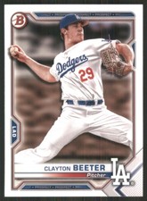 2021 Bowman Prospects #BP-16 Clayton Beeter Los Angeles Dodgers 46358