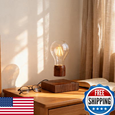 Vgazer Magnetic Levitating Floating Led Light Bulb Desk Lamp For Unique Gifts
