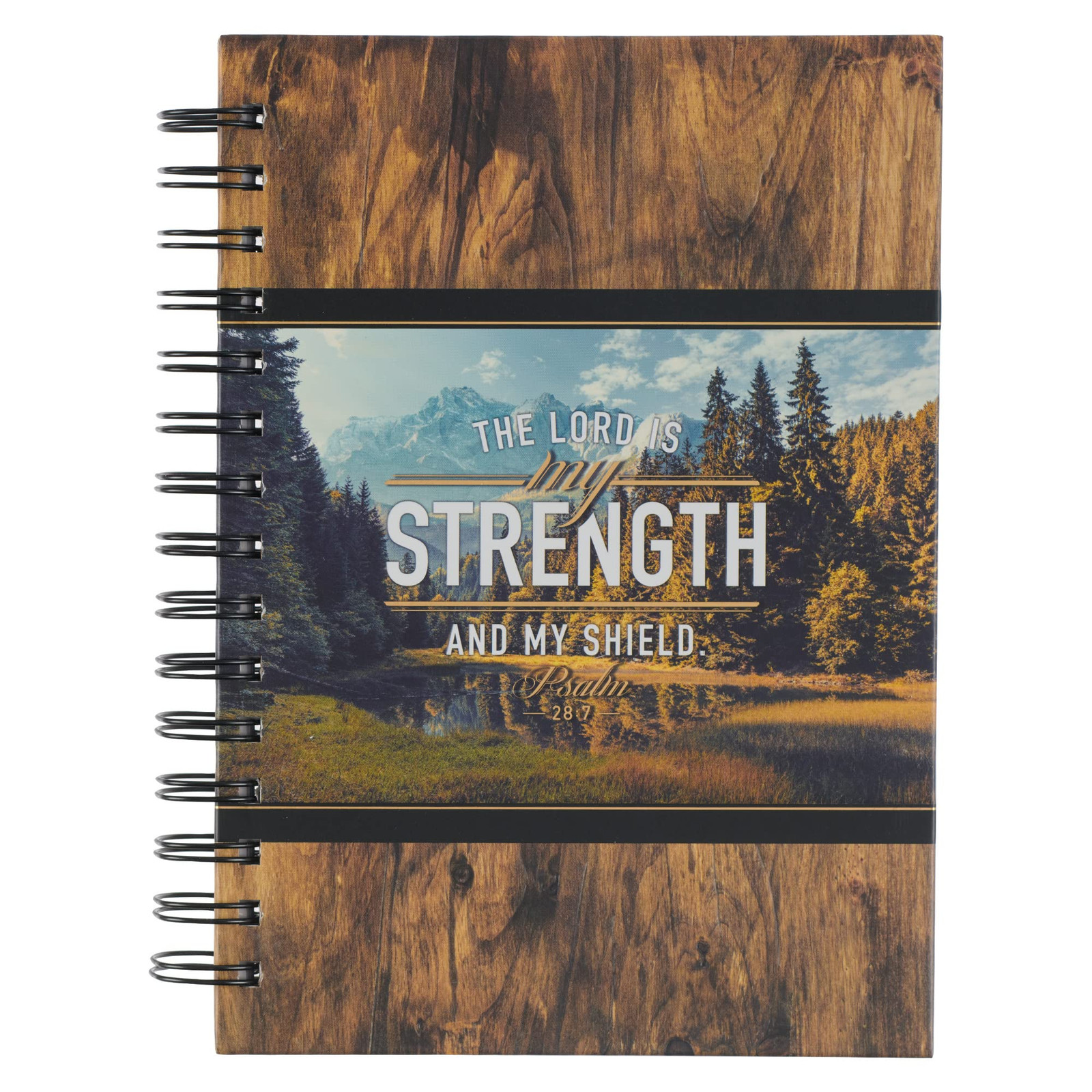 Christian Art Gifts Journal w/Scripture for Men Lord is My Strength Psalm 28:...