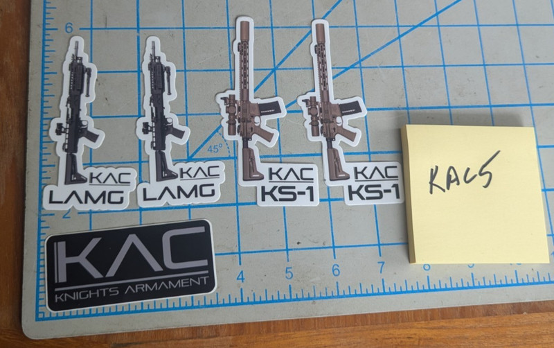 KS-1 LAMG KAC  Knights Knight's Armament KAC Vinyl Sticker 2026 Shot Show