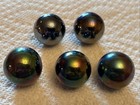 Vintage Lot Of 5 Carnival Glass Marble Shooters — photo 1