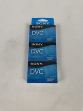 Sony DVC MiniDV Premium Digital Video Cassette Tapes 60 Min - 3 Pack Sealed New