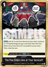 The Five Elders Are at Your Service!!! Foil [OP13 - OP13-096]