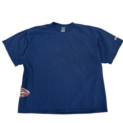 Vintage Oakley Software Flame Logo Wrap Around T-shirt 90s Sz XXL