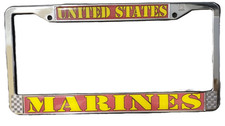 Us Marine Corps Glossy License Plate Frame Officially Licensed Product