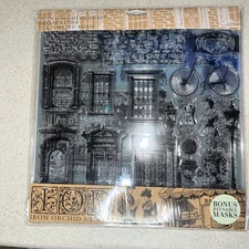 Iron Orchid Designs (IOD) - Portobello Road Stamp - Two 12 X 12 sheets RETIRED