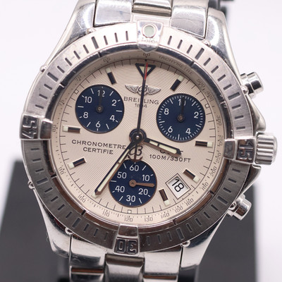 BREITLING Colt Chronograph A73350, Quartz SQ, Stainless Steel Watch, Unpolished