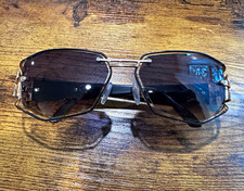 Cazal Mod 920 Col 131 Geometric Sunglasses Vintage Gold Metal Frame Gradient