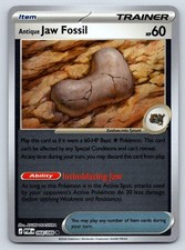 Antique Jaw Fossil 068/088 Common Perfect Order Pokemon Reverse Holo Near Mint